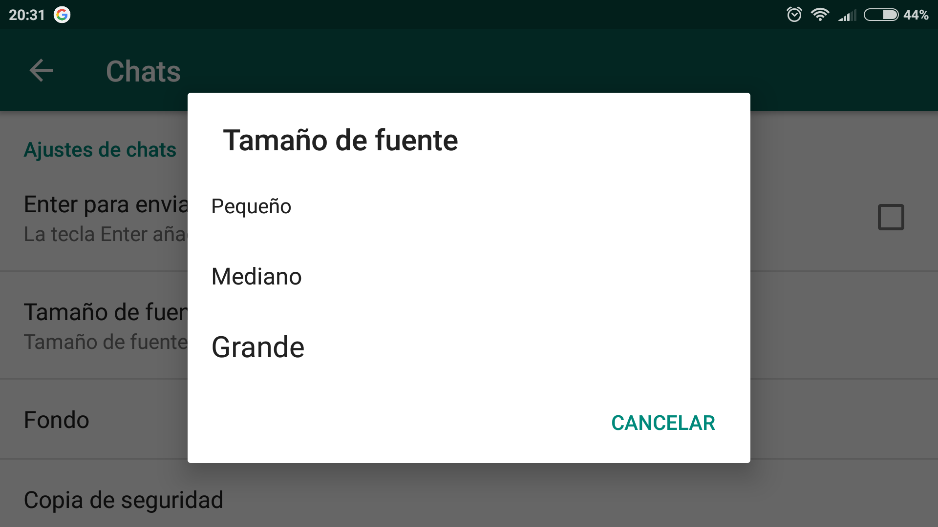 Cómo aumentar el tamaño de las letras en Android