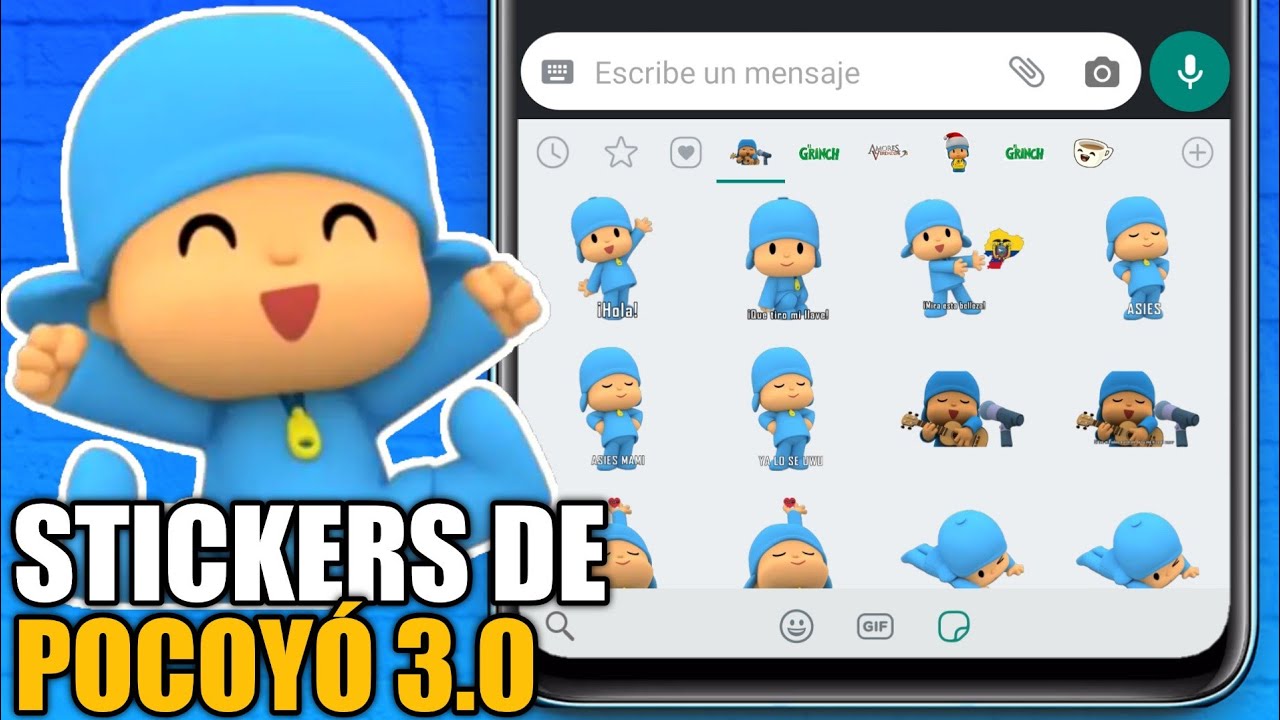 Stickers de Pocoyó para WhatsApp