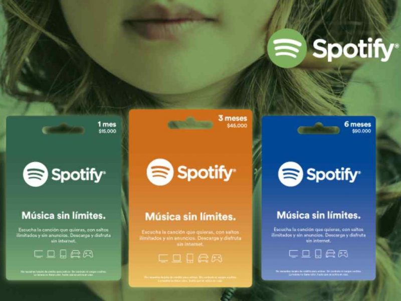 Cómo y dónde canjear las tarjetas de spotify premium