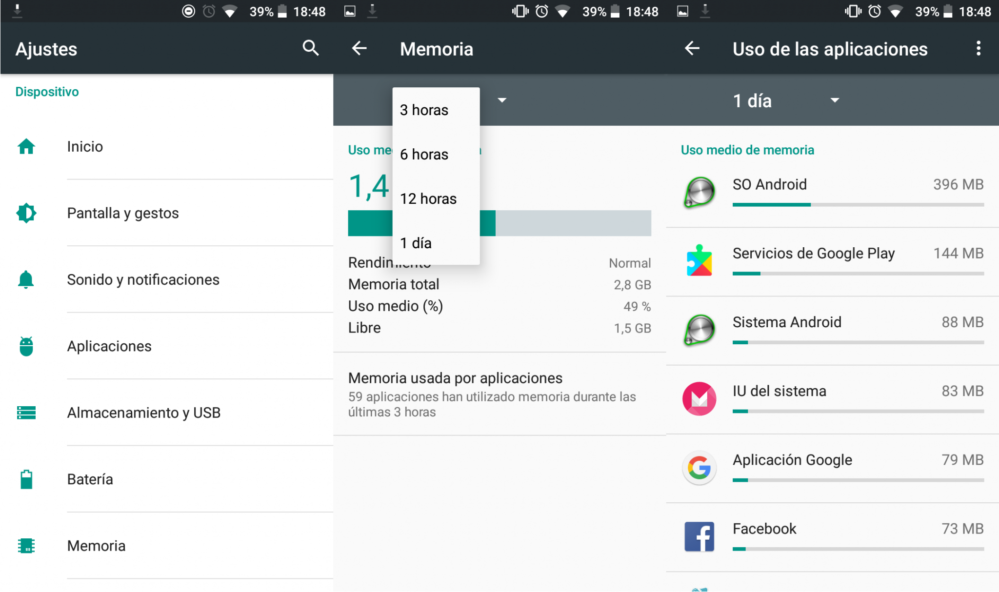 ¿Quieres ver cuánta memoria RAM tiene tu móvil Android?