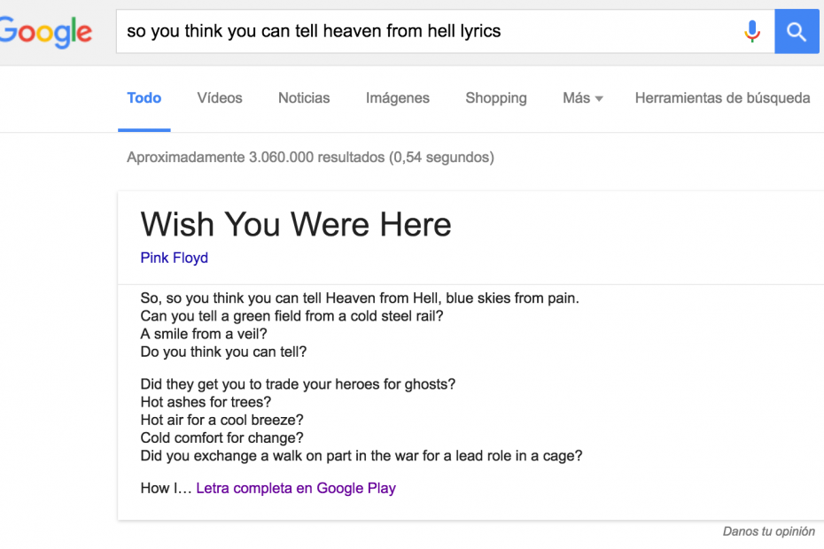 buscar letra cancion google