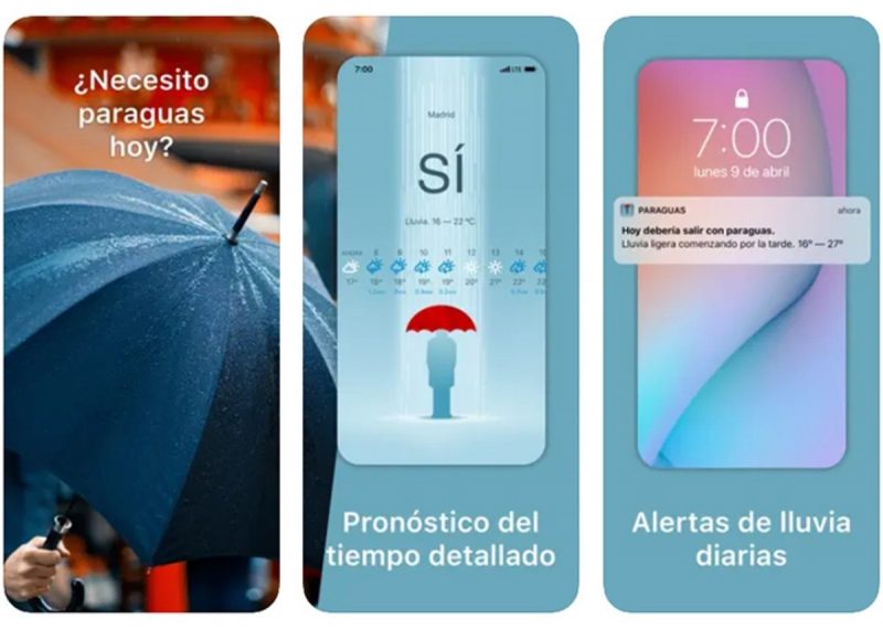 apps para recibir alertas de lluvia