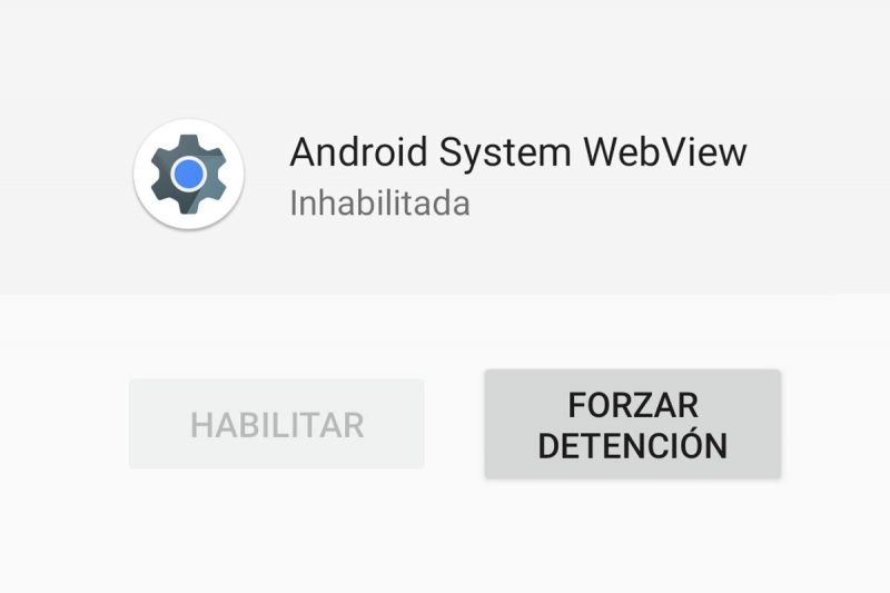 habilitar una aplicacion inhabilitada en Android