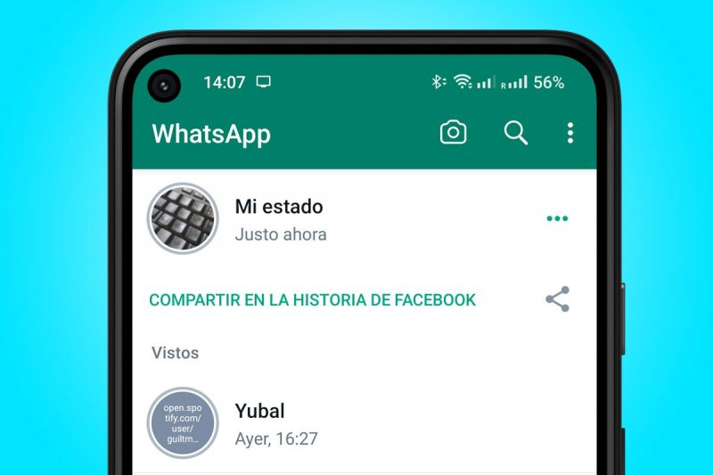 estados de WhatsApp y a mi no me aparecen