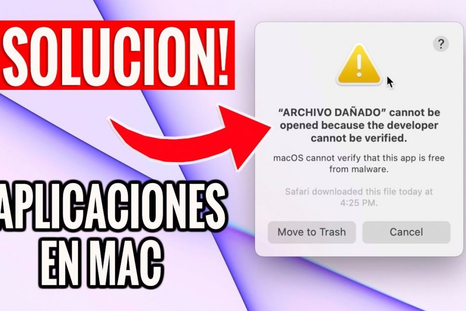 no se puede abrir porque el desarrollador no puede verificarse