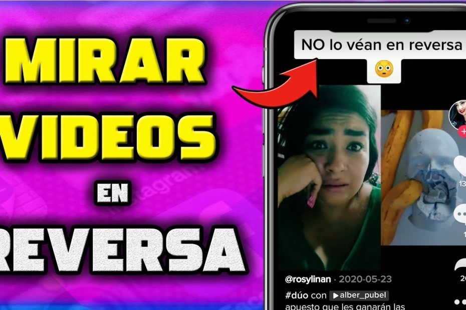 reversa un video de TikTok